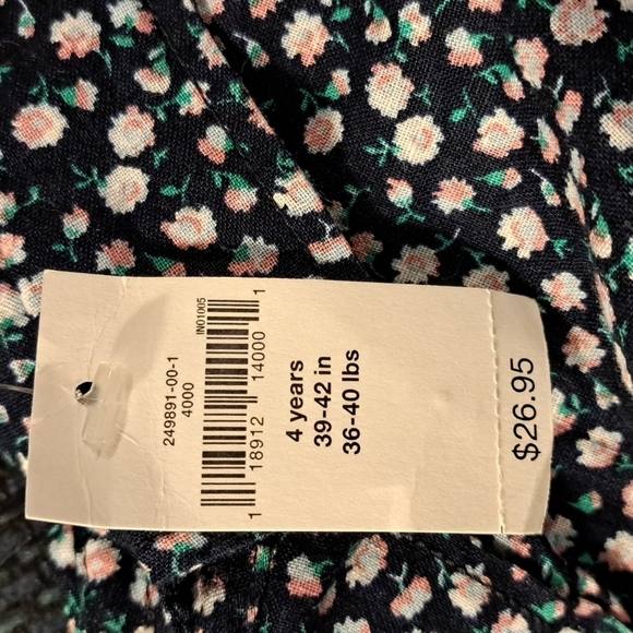 Gap floral girls size 4 blouse new - Picture 6 of 6